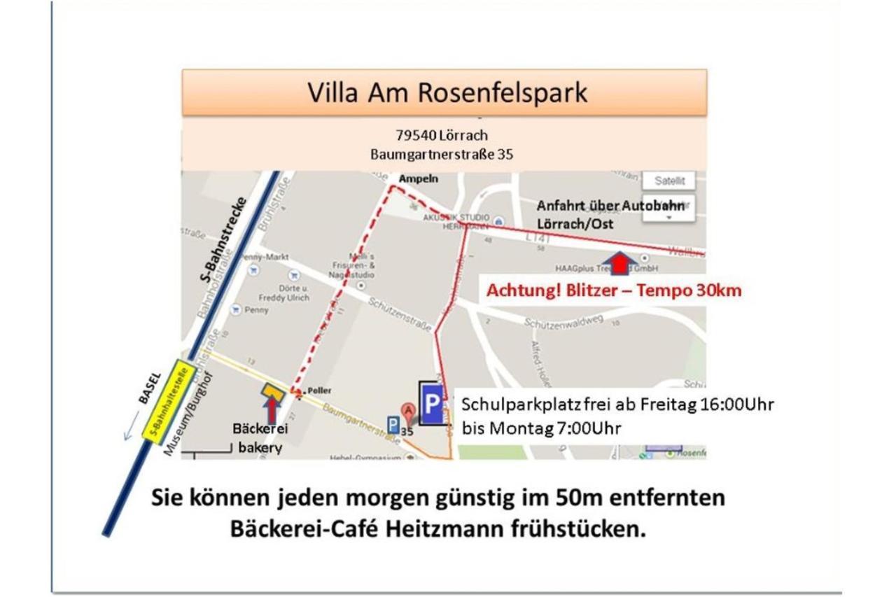 Villa Am Rosenfelspark Lörrach Exterior foto